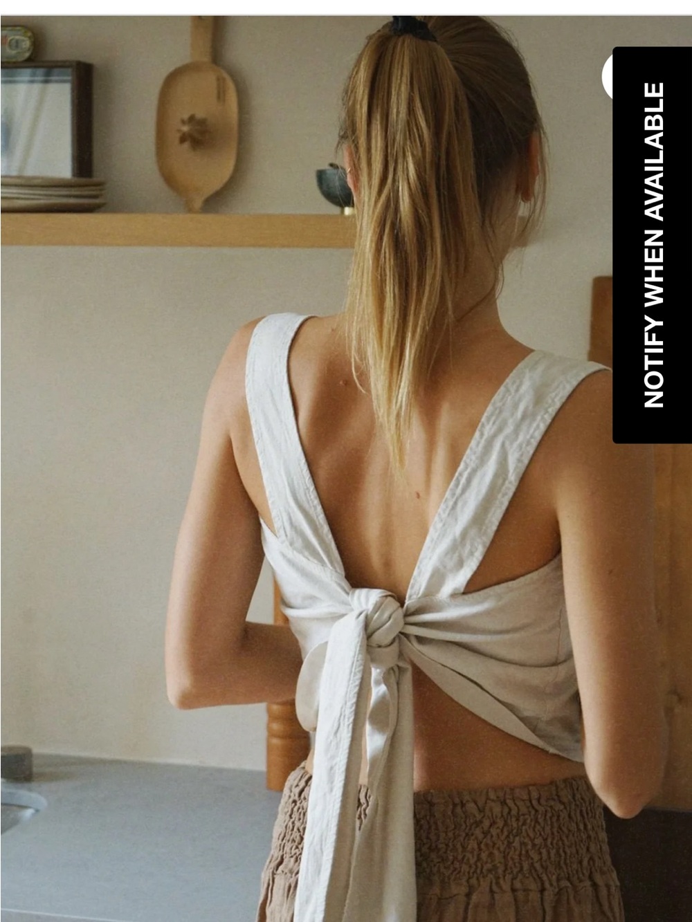 Beachwood Tie-back Top
